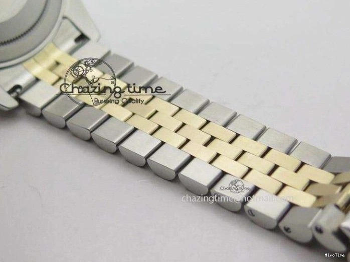 MiroTime 0108 DayDate II 41mm MK Best Edition SS RG Wrapped Sliver Dial Roman Marker On Bracelet A Casual 4005